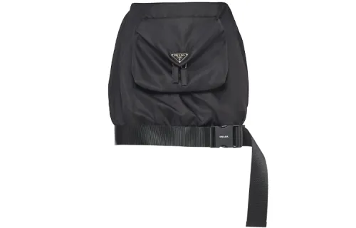 PRADA Casual Short Skirts Women's Black Moderate Short Other
