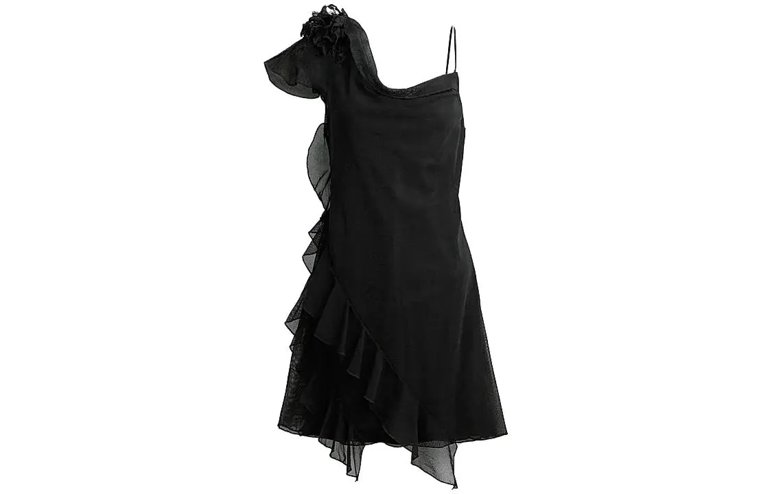 COACH FW23 Short Sleeved Dress Women's Black