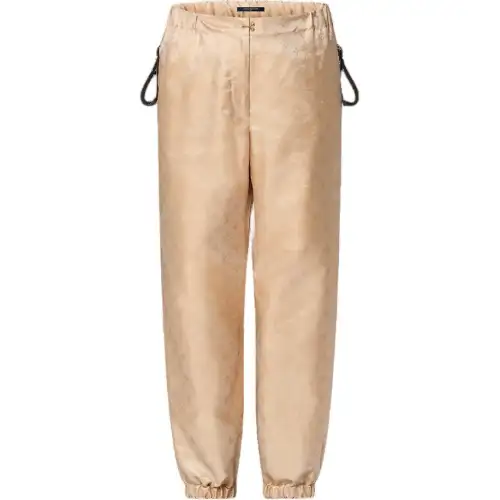 LOUIS VUITTON FW24 Knitted Sweatpants Women's Camel