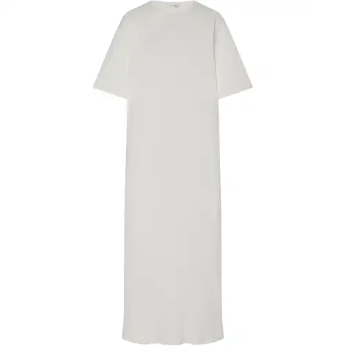THE ROW SS24 Short Sleeved Dress Women's White