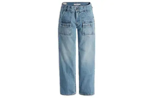 Levis Jeans Women's Blue Moderate Straight Fit Pants