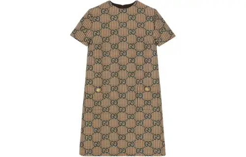 Gucci GG-jacquard wool dress