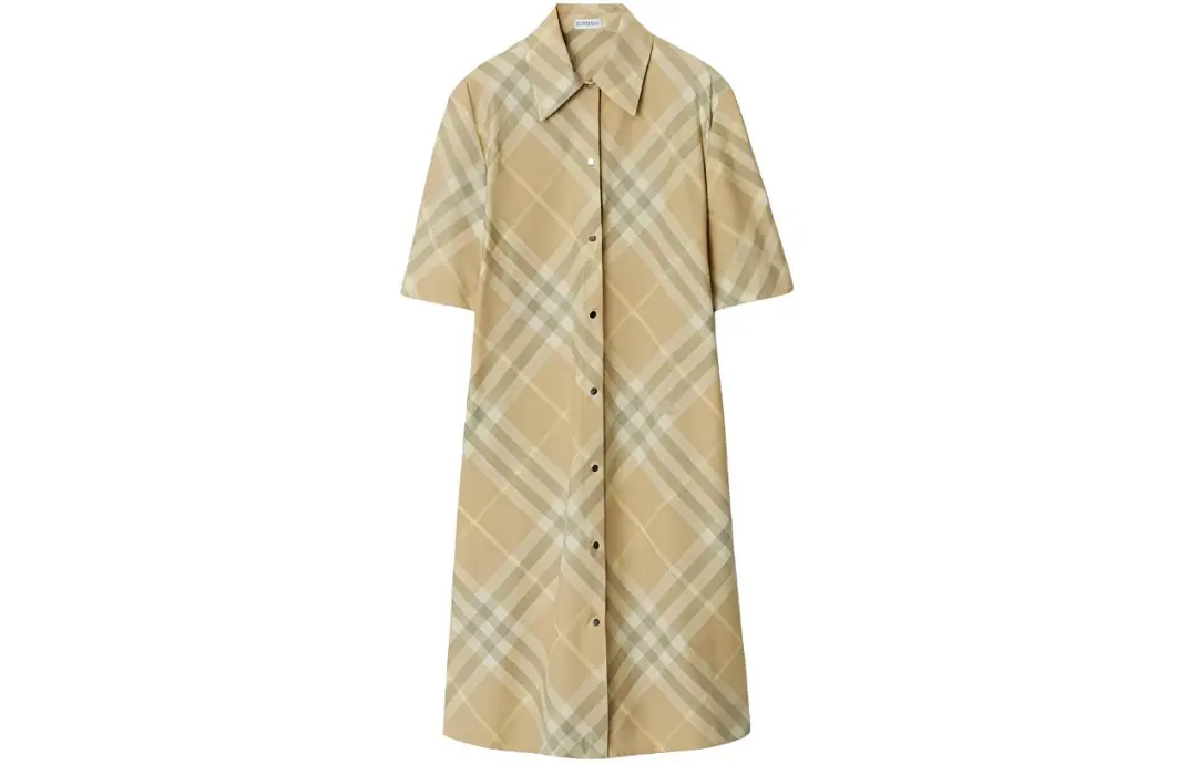 Burberry Vintage-check cotton shirt dress