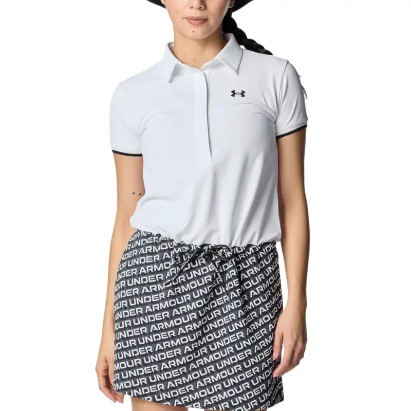 Under Armour Short Sleeved Dress Women's White/Castle Rock/Black