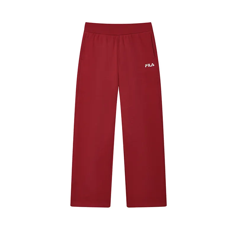 FILA ORIGINALE Knitted Sweatpants Women's Rhythm Red