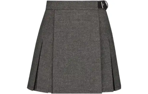 DIOR Quarterly New Products Casual Short Skirts Women's Gray Moderate Short A Line Skirt