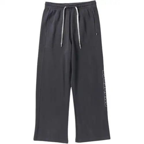 Converse WIDE SWEAT PANTS Knitted Sweatpants Women's Charcoal