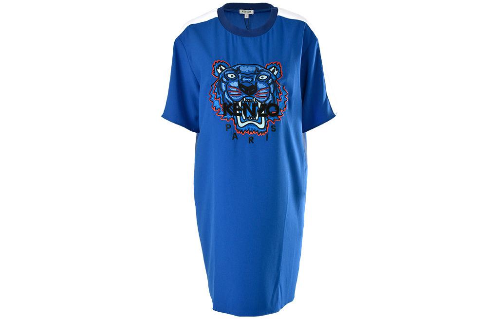 KENZO Short Sleeved Dress Women's Blue