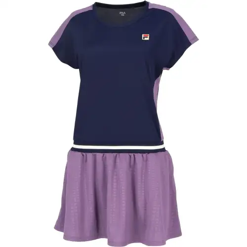 FILA Short Sleeved Dress Women's Blue Purple