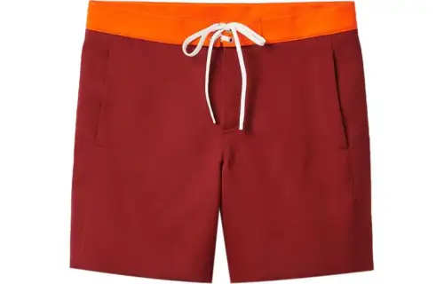 MIU MIU Contrasting-waistband Satin Shorts