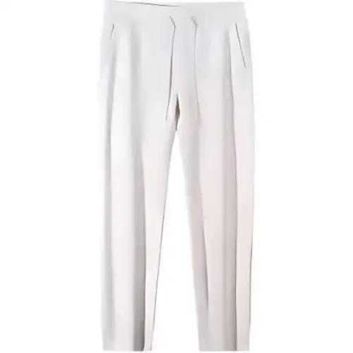Anta Champion All Weather Collection Knitted Sweatpants Women's Fish Belly White