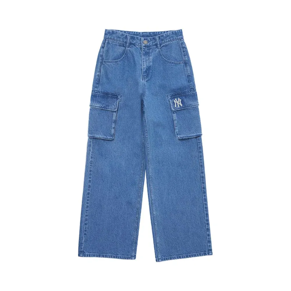 MLB New York Yankees Denim Basic Small Logo New York Yankees Denim Pants Jeans Women's Indigo