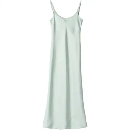 MIU MIU Slip Dress Women's Jade Green