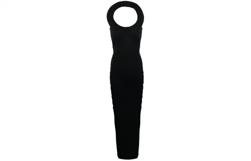OFF WHITE Halterneck Sleeveless Dress