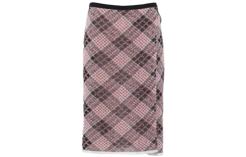 MIU MIU Casual Short Skirts Women's Gemstone Red Moderate Short A Line Skirt