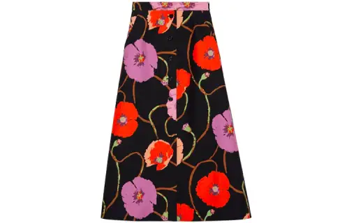 GUCCI SS21 Casual Long Skirt Women's Black