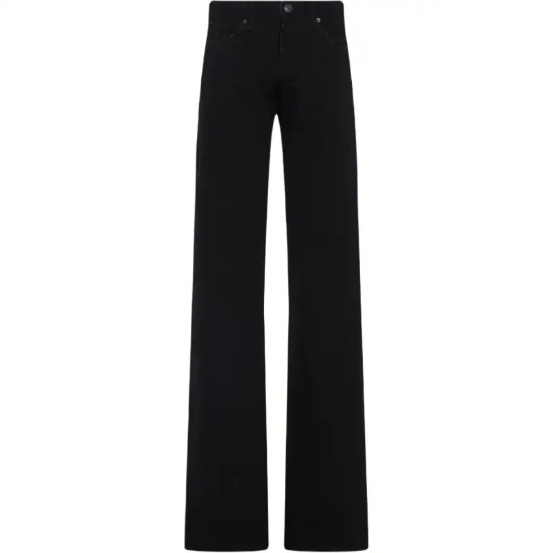 Balenciaga Logo Patch Fitted Low Waisted Jeans