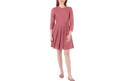 Burberry FW23 Long Sleeved Dress Women's Pink