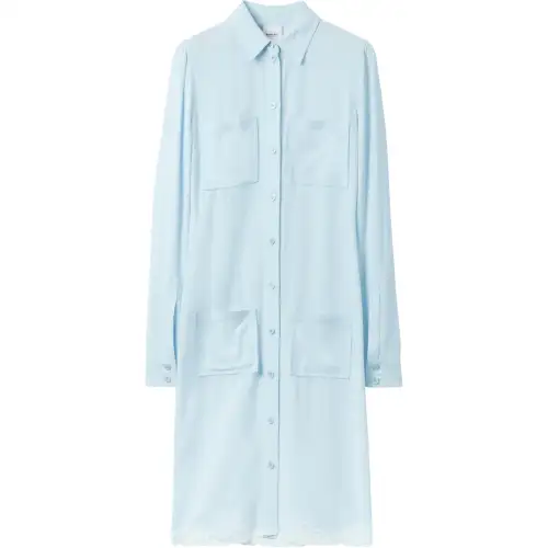 Burberry lace-trim shirt dress