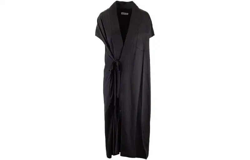 Balenciaga SS23 Short Sleeved Dress Regular Fit Women's Black
