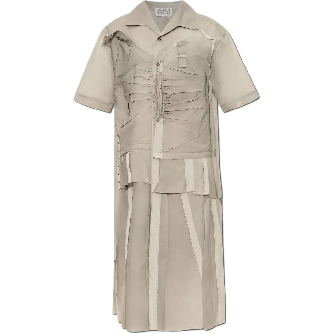 Maison Margiela Short Sleeved Dress Women's Light Umber