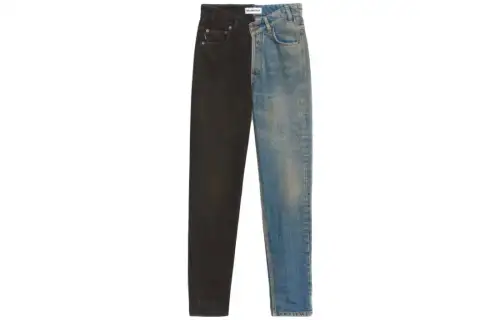 Balenciaga FW23 Jeans, Regular Fit Women's Multicolor