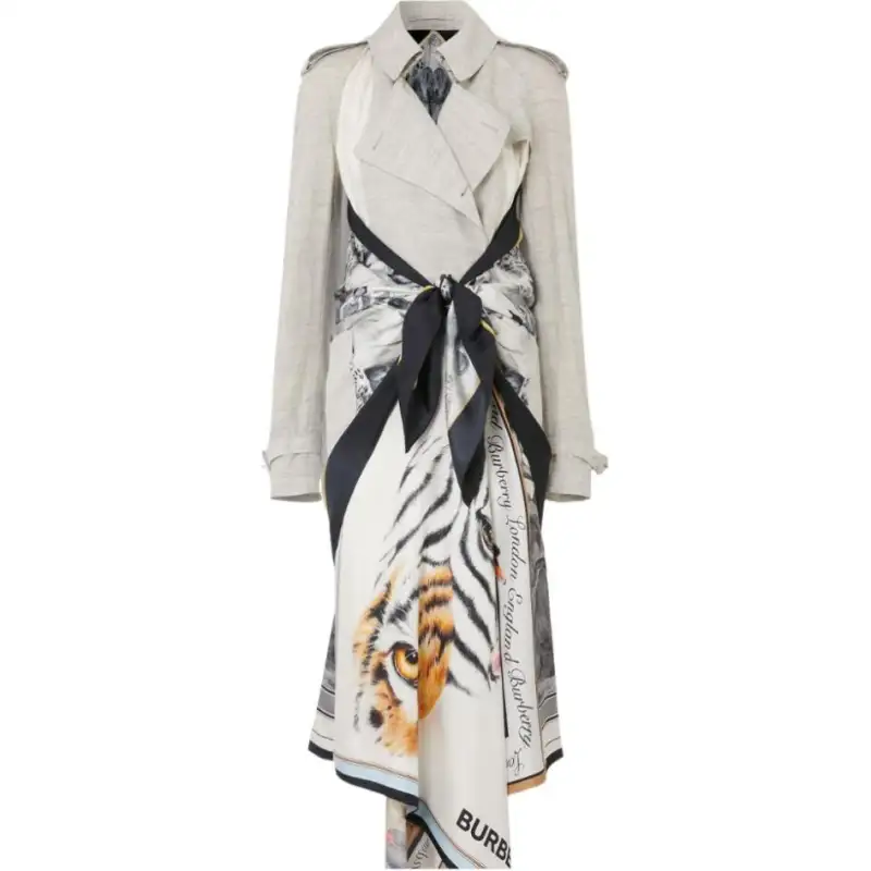 Burberry Long Sleeved Dress Women's Khaki