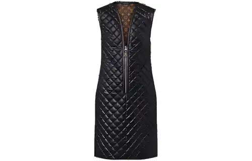 LOUIS VUITTON Sleeveless Dress Women's Black