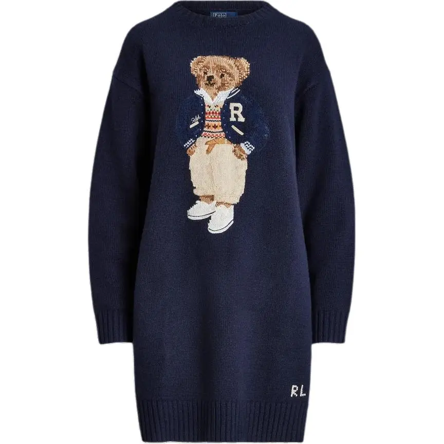 Polo Ralph Lauren Polo Bear Crewneck Sweater Dress