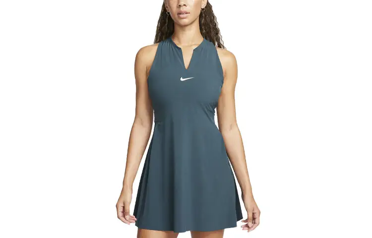 Nike Sleeveless Dresses Women's Forest Green Moderate Short