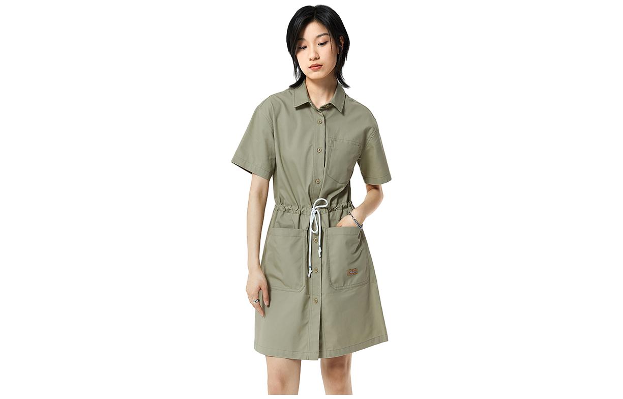 Женское платье Dickies Short Sleeve Dress (темно-серое)