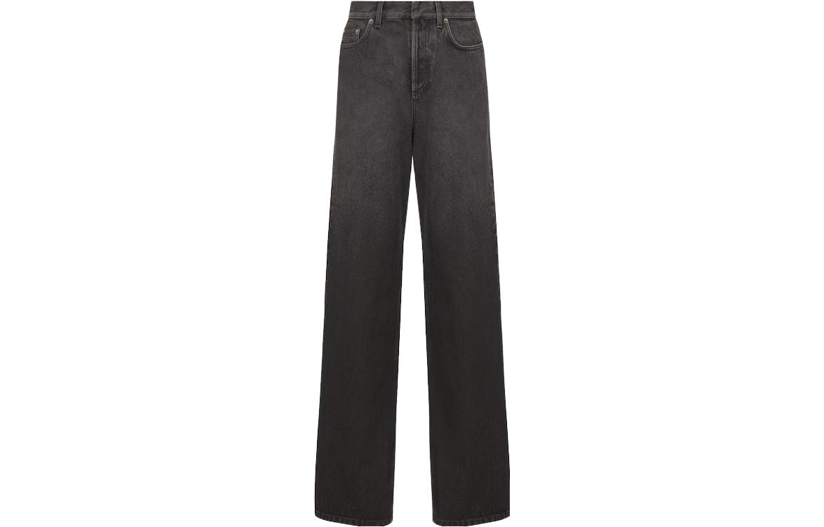 DIOR Jeans Women's Dark Gray Moderate Straight Fit Pants