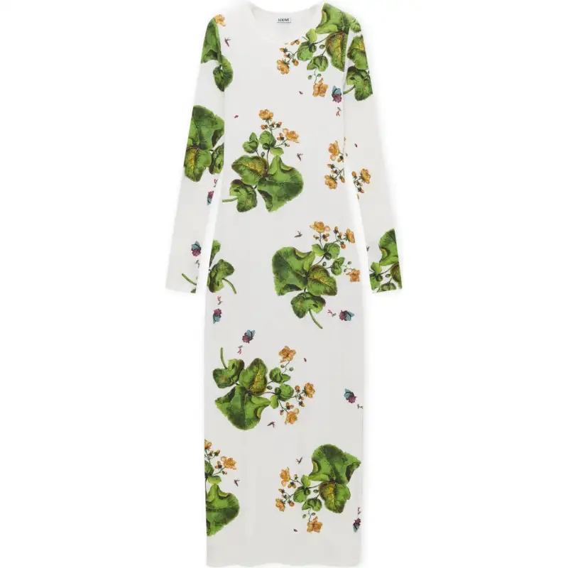 LOEWE Tube Dress 'White/Multicolor'