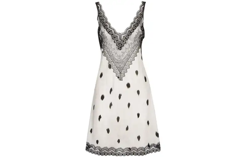Burberry Slip Dresses Women's White Moderate Short
