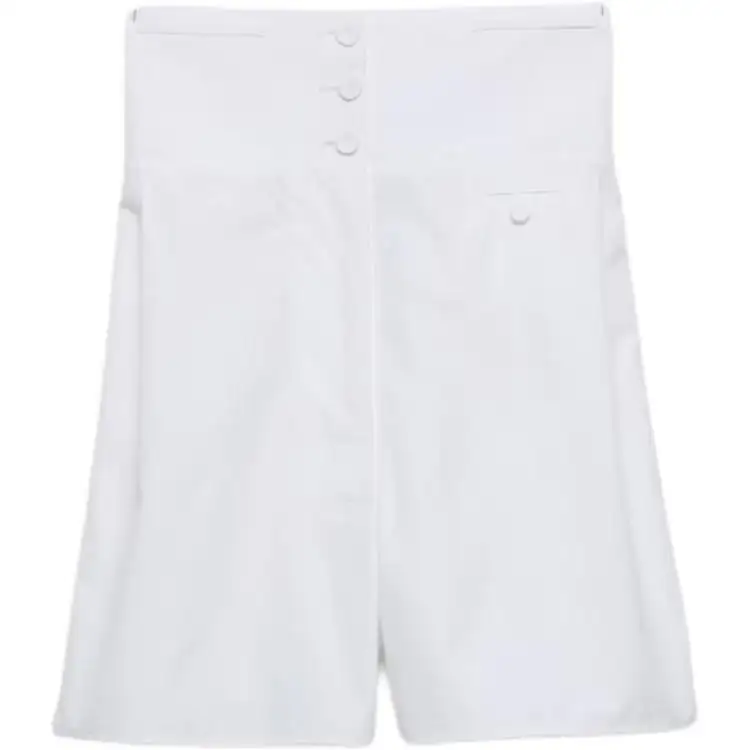PRADA Poplin Shorts Casual Shorts Women's White