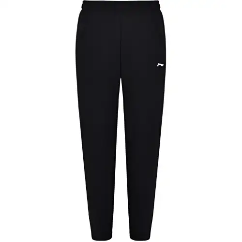 Li Ning Fleece Lined Loose Fit Straight Fit Height Increasing And Slimming Versatile Thickened Casual Elastic Waistband