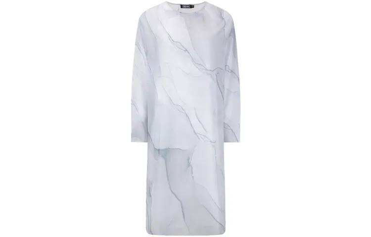 EVISU Long Sleeved Dress Women's White