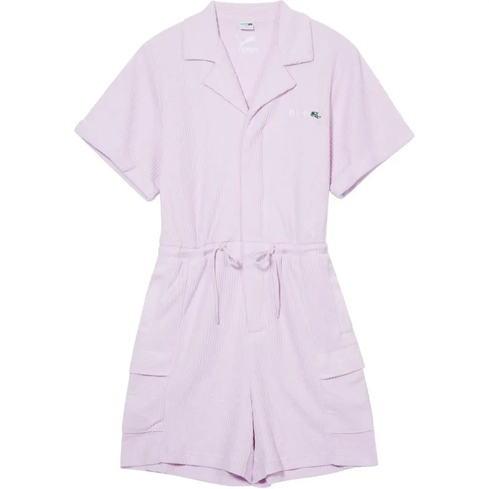 PUMA Jumpsuits Women's Purple Moderate Straight Fit Pants