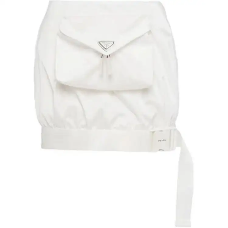 PRADA SS21 Casual Short Skirts Women's White