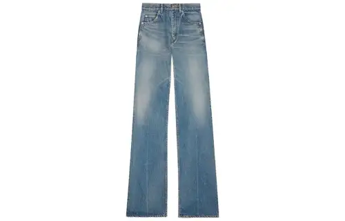 SAINT LAURENT SS23 Jeans Women's Medium Blue Tone