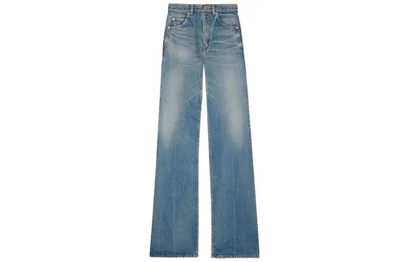 SAINT LAURENT SS23 Jeans Women's Medium Blue Tone