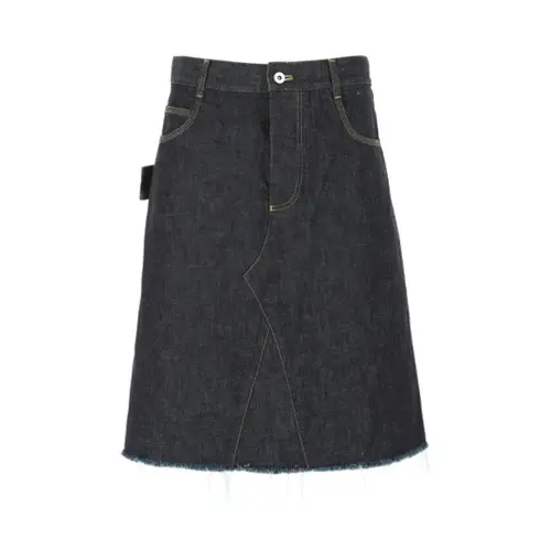 Bottega Veneta A-Line Denim Skirt