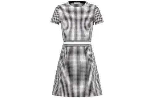 DIOR SS23 Short Sleeved Dress Women's Black