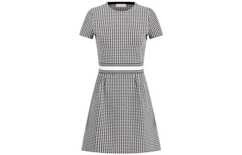 DIOR SS23 Short Sleeved Dress Women's Black