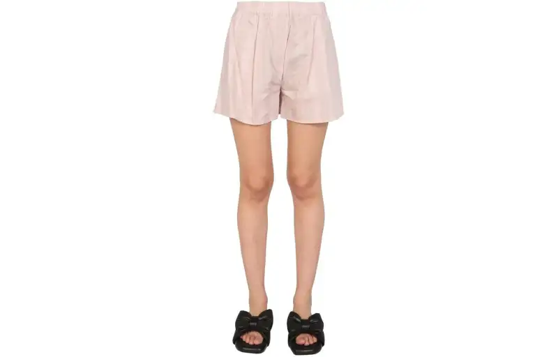 OFF-WHITE striped-pattern shorts