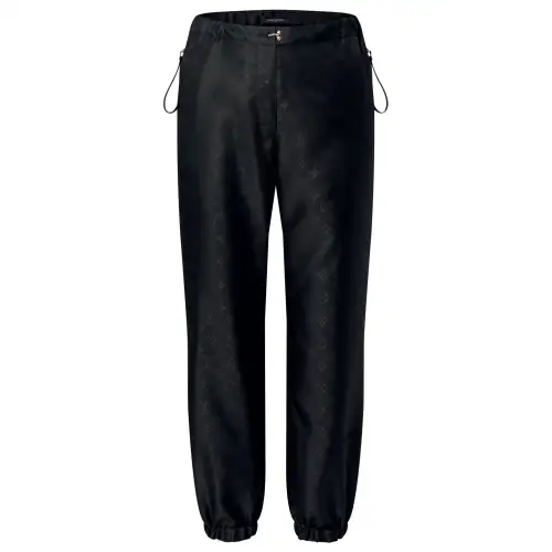 LOUIS VUITTON Knitted Sweatpants Women's Black