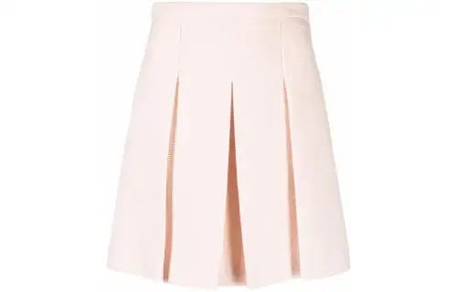 box-pleat mini skirt
