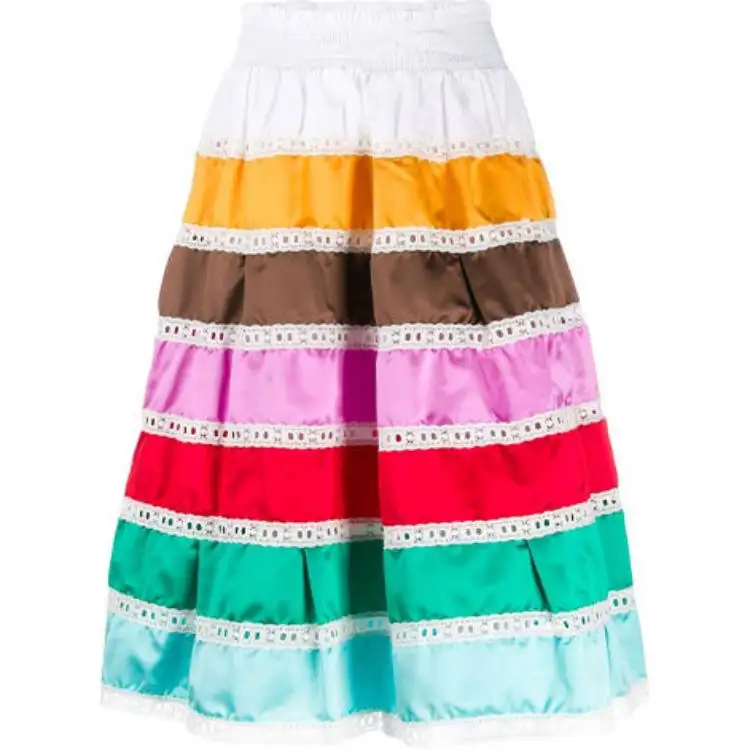 PRADA Casual Long Skirt Women's Multicolor