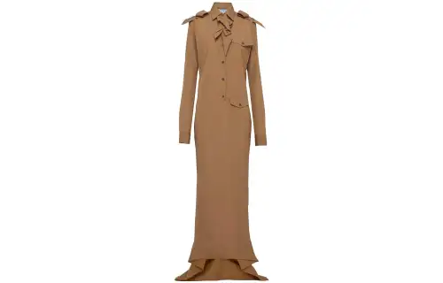 【RunwayPrevious Season】bow-embellished cotton dress