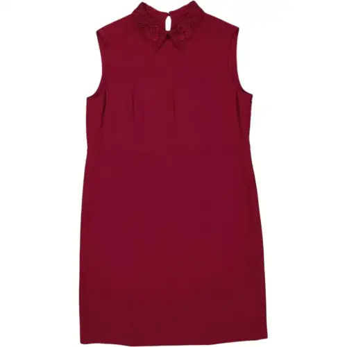 Burberry Sleeveless Dress Women's Red